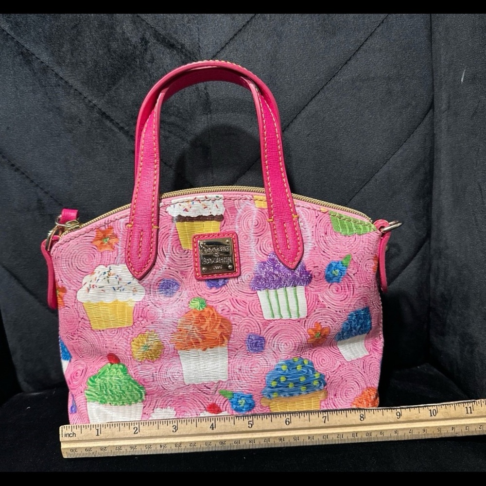 Dooney & Bourke Ruby Mini Pink Cupcake Crossbody Satchel Purse - Picture 2 of 7